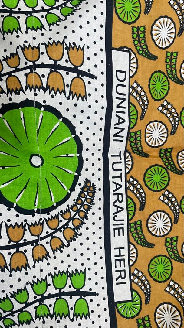 アフリカ布 ハンドメイド 裏生地加工あり 布地