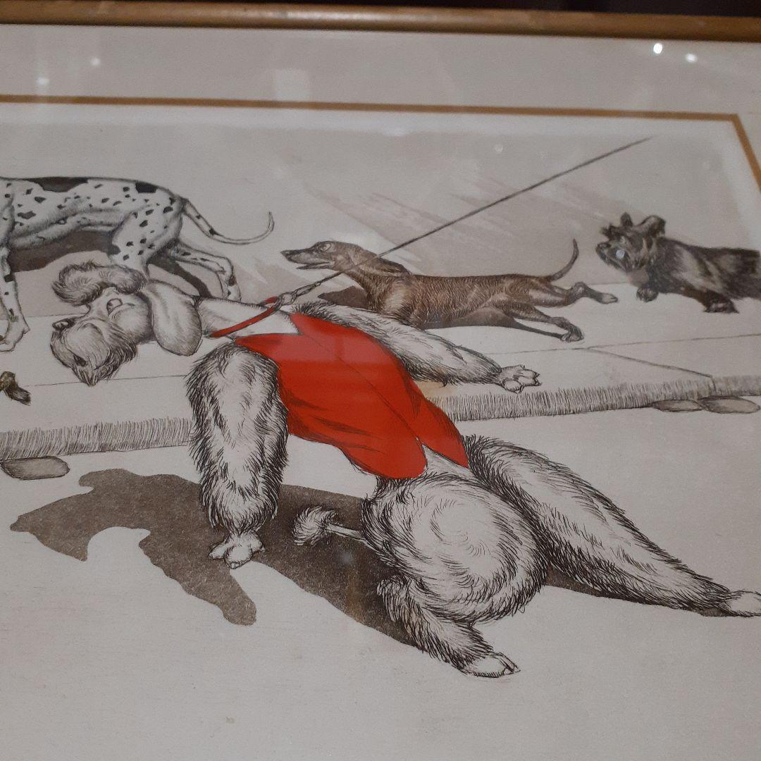 セール‼️ボリスオクライン、犬の絵 緻密な描写‼️手書き‼️ - メルカリ