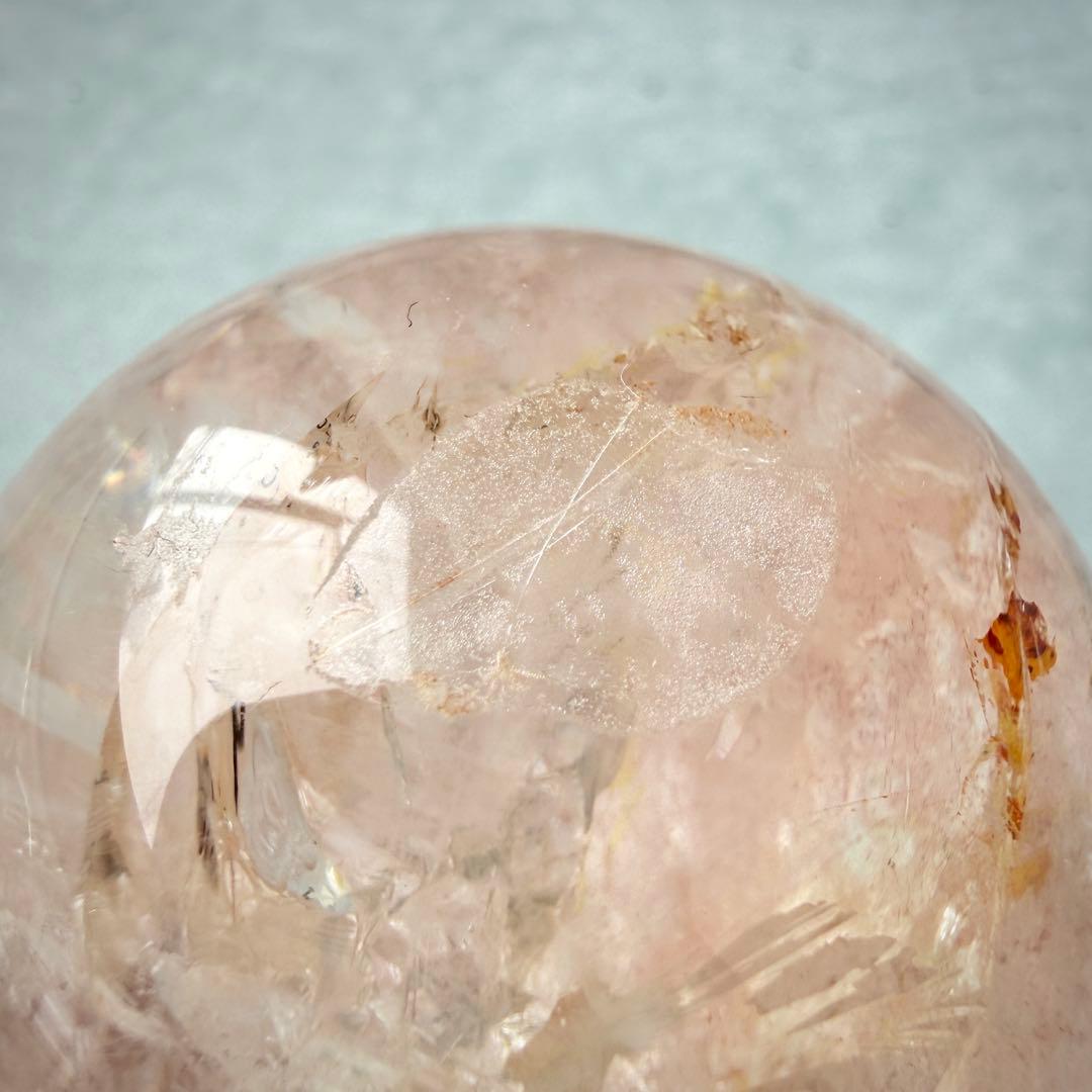 【高波動 | 愛と調和】ピンクアゼツライトのスフィア 49.3mm 167g