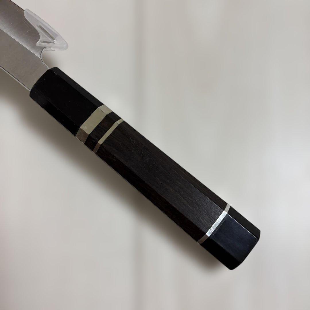 風刃 柳刃包丁 9寸 V金10号 刺身包丁 和包丁黒檀黒水牛角八角柄