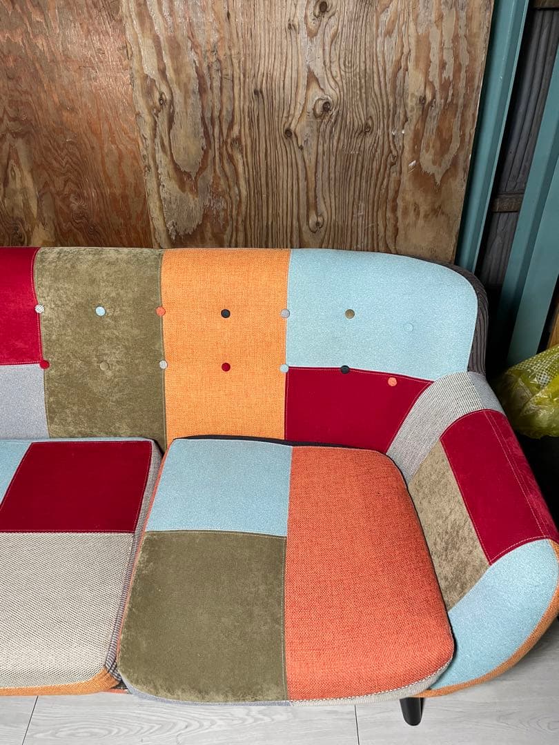 Francfranc ソファ ナビア パッチワーク