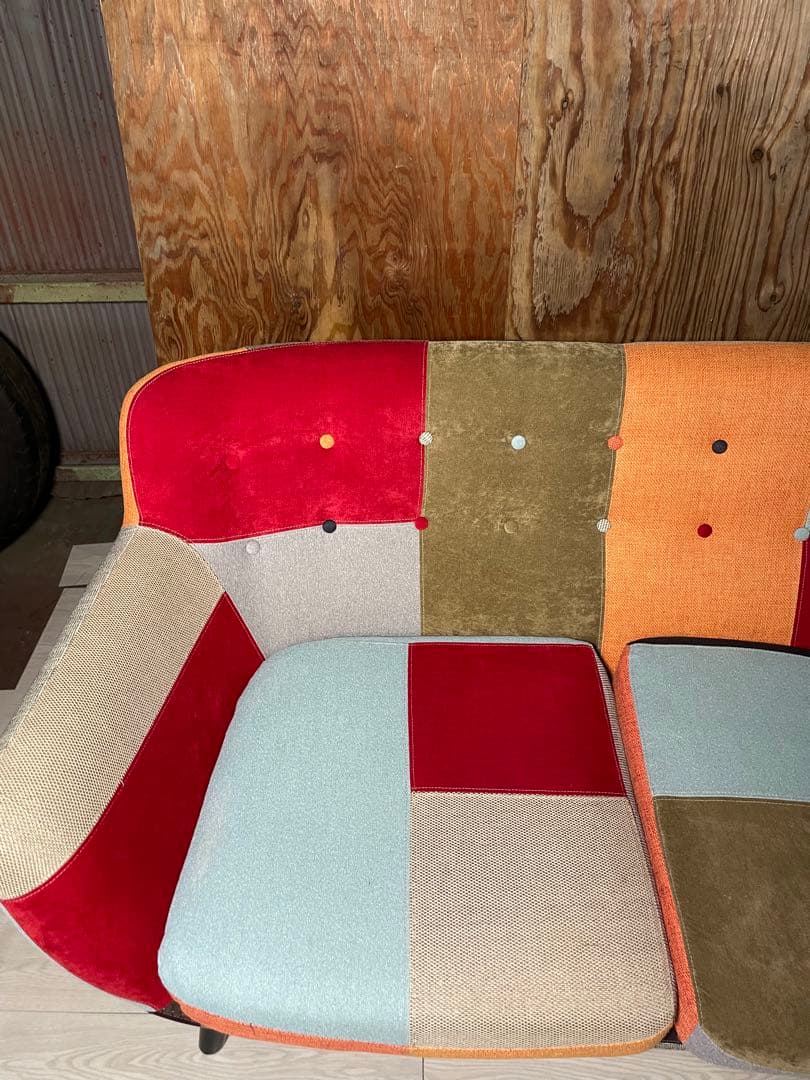 Francfranc ソファ ナビア パッチワーク