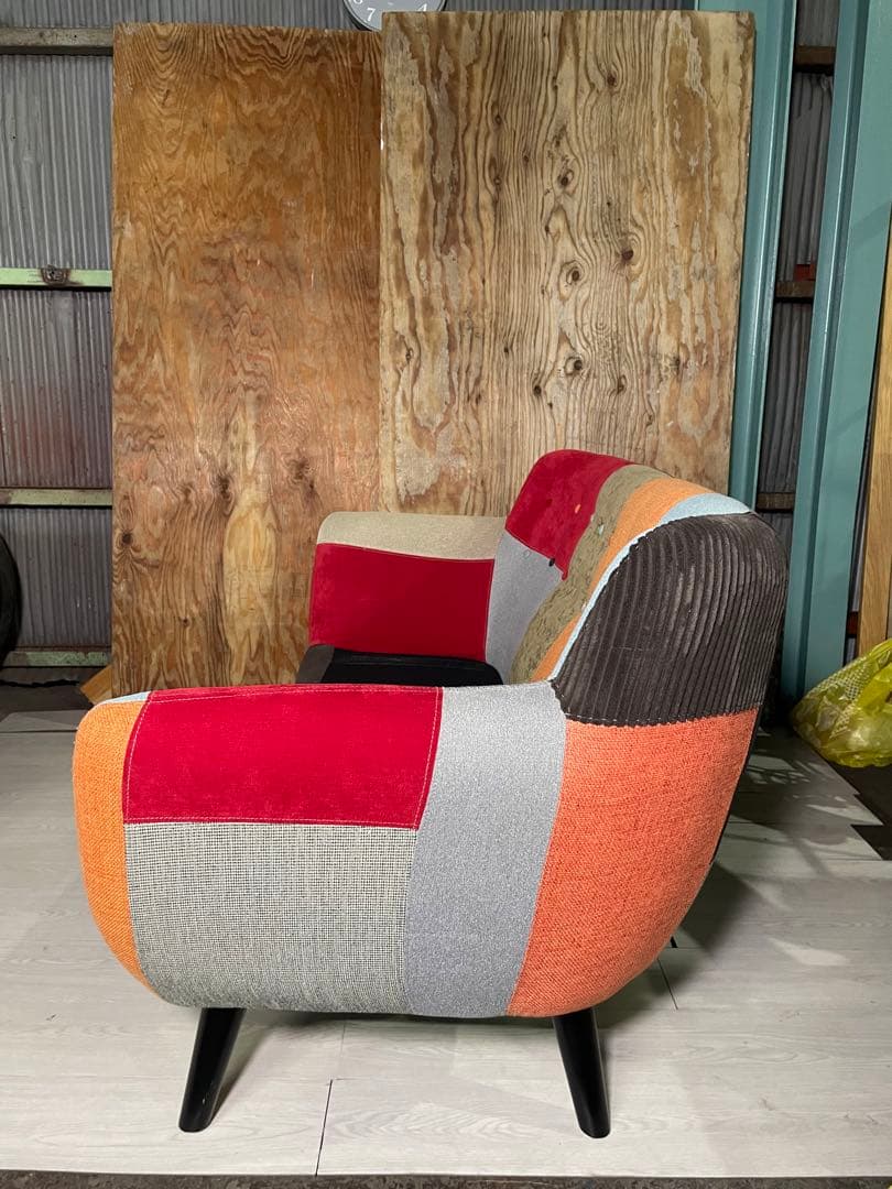 Francfranc ソファ ナビア パッチワーク