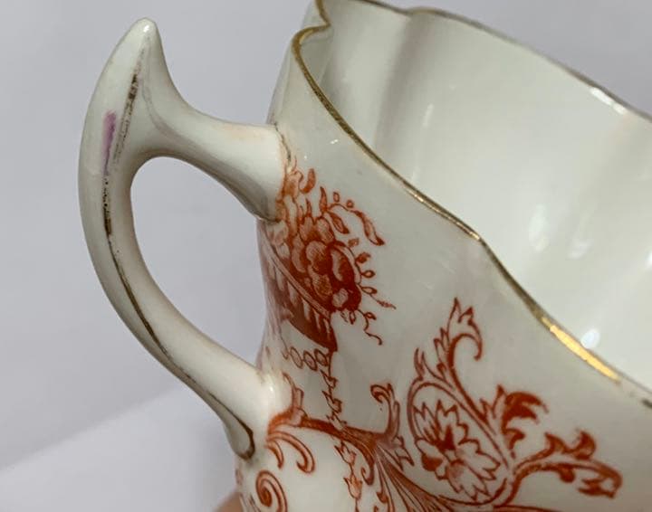 アンティーク　ワイルマン　カメオトリオ　赤