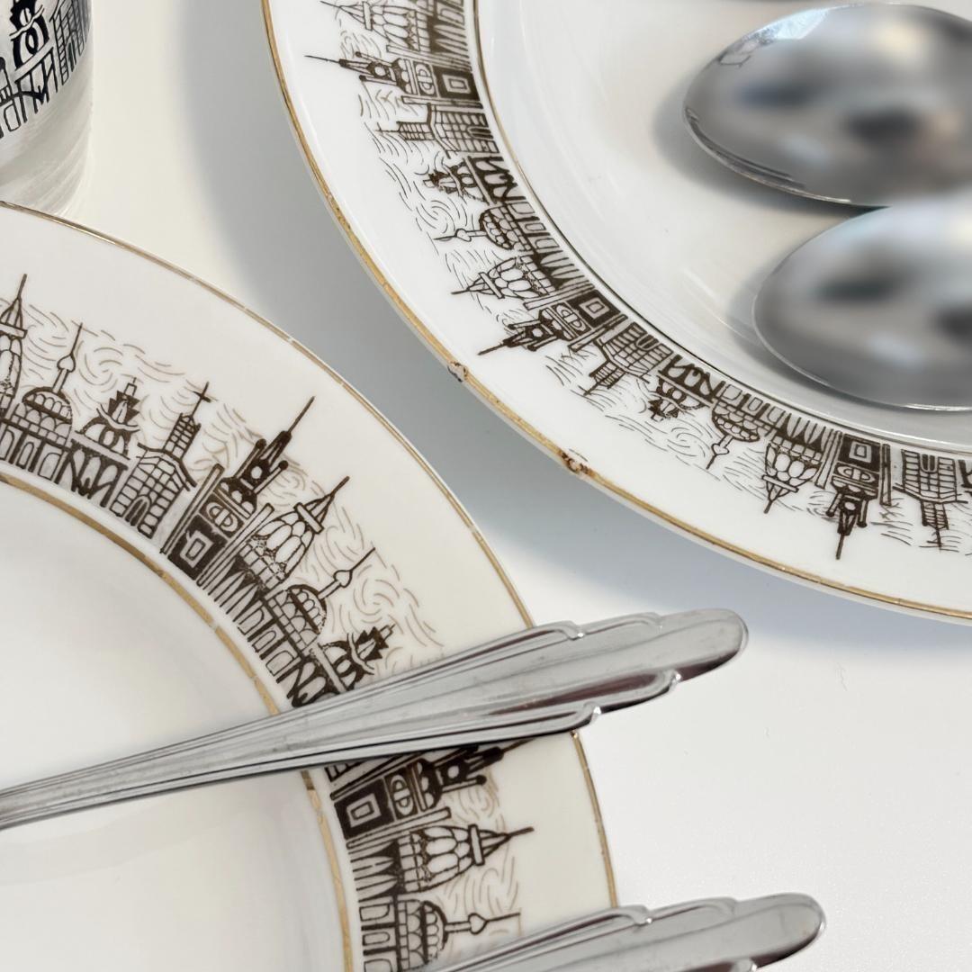 NARUMI 金彩 プレート&グラスセット ビルディング - メルカリ