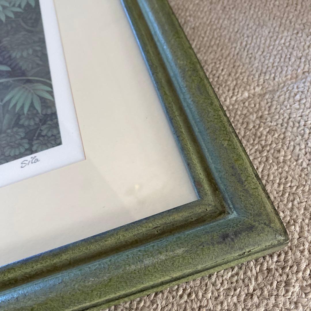 バリ ワヤンシーラ氏版画　AP サイン入りOwl House