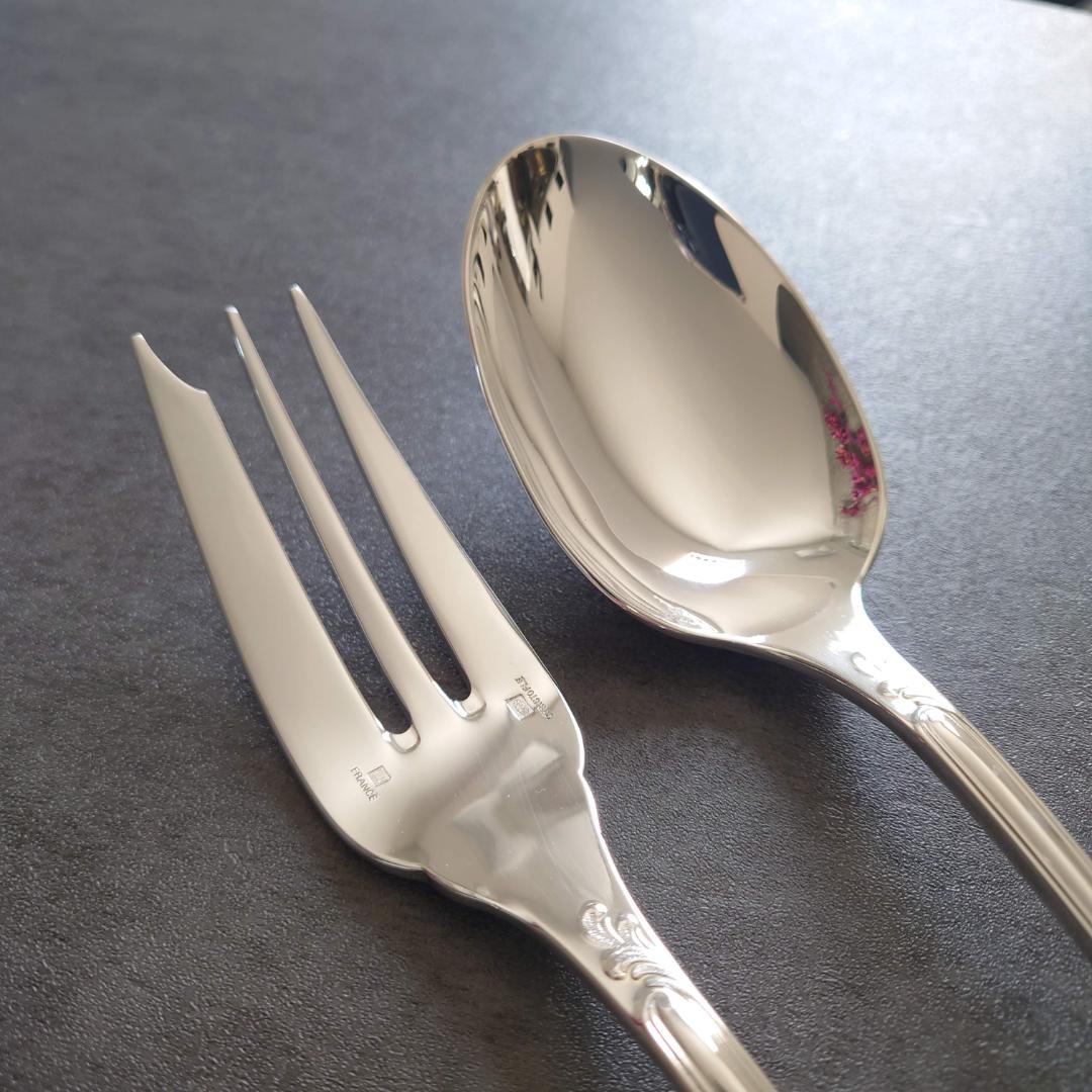 極美品 クリストフル マルリー サービングフォーク サービングスプーン