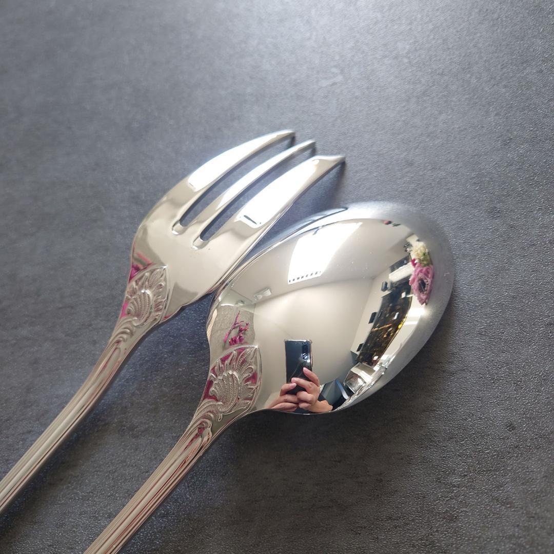 極美品 クリストフル マルリー サービングフォーク サービングスプーン