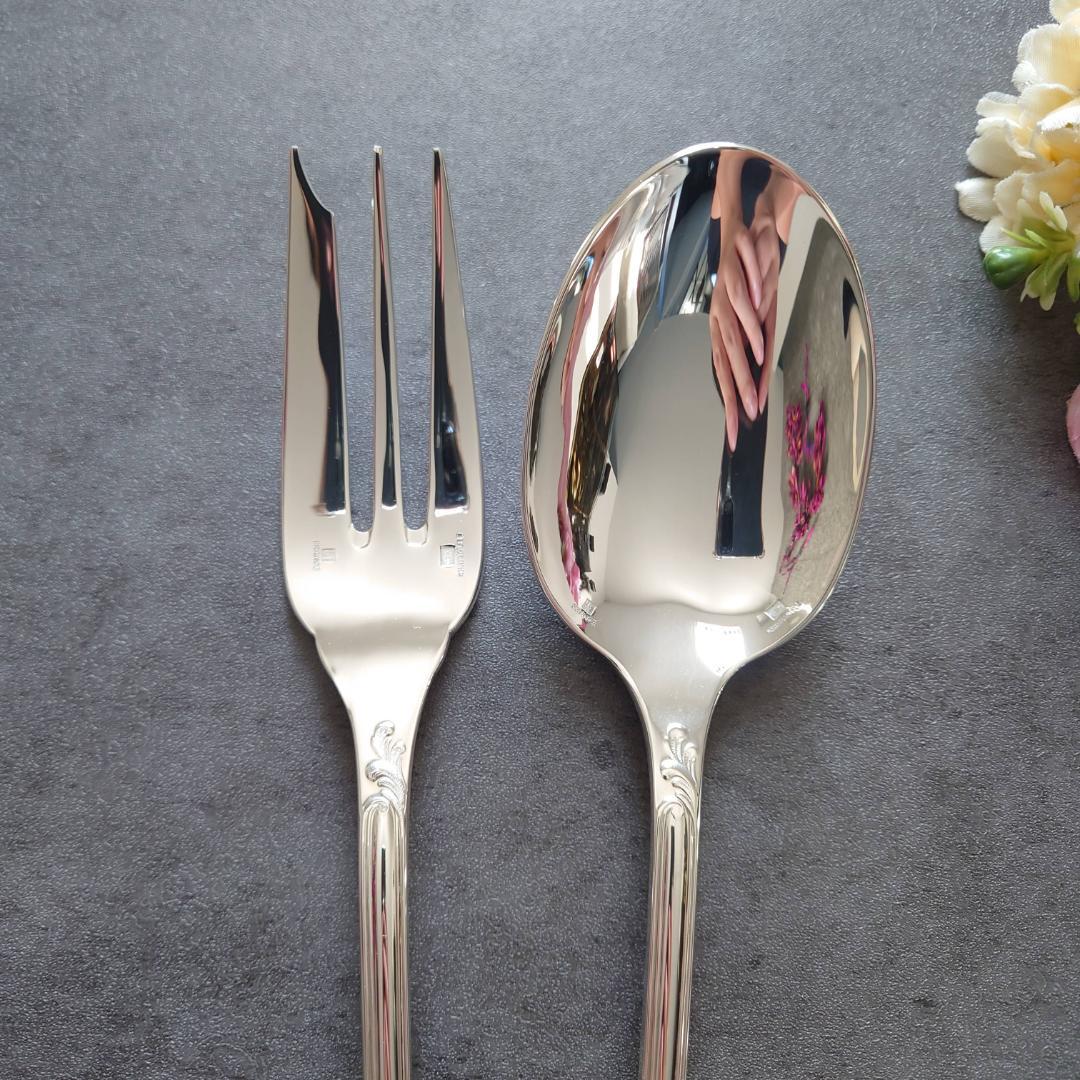 極美品 クリストフル マルリー サービングフォーク サービングスプーン