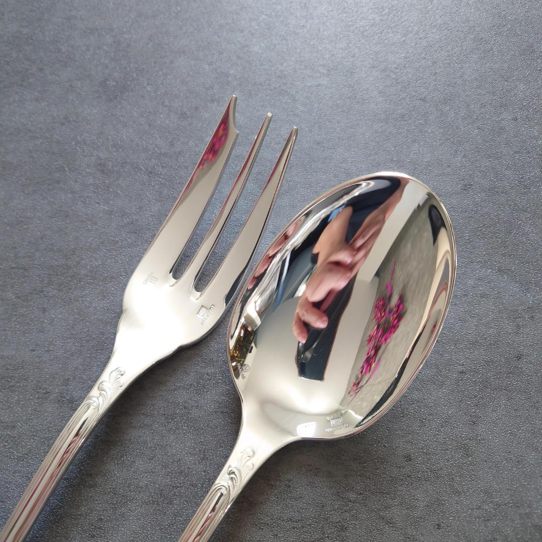 極美品 クリストフル マルリー サービングフォーク サービングスプーン