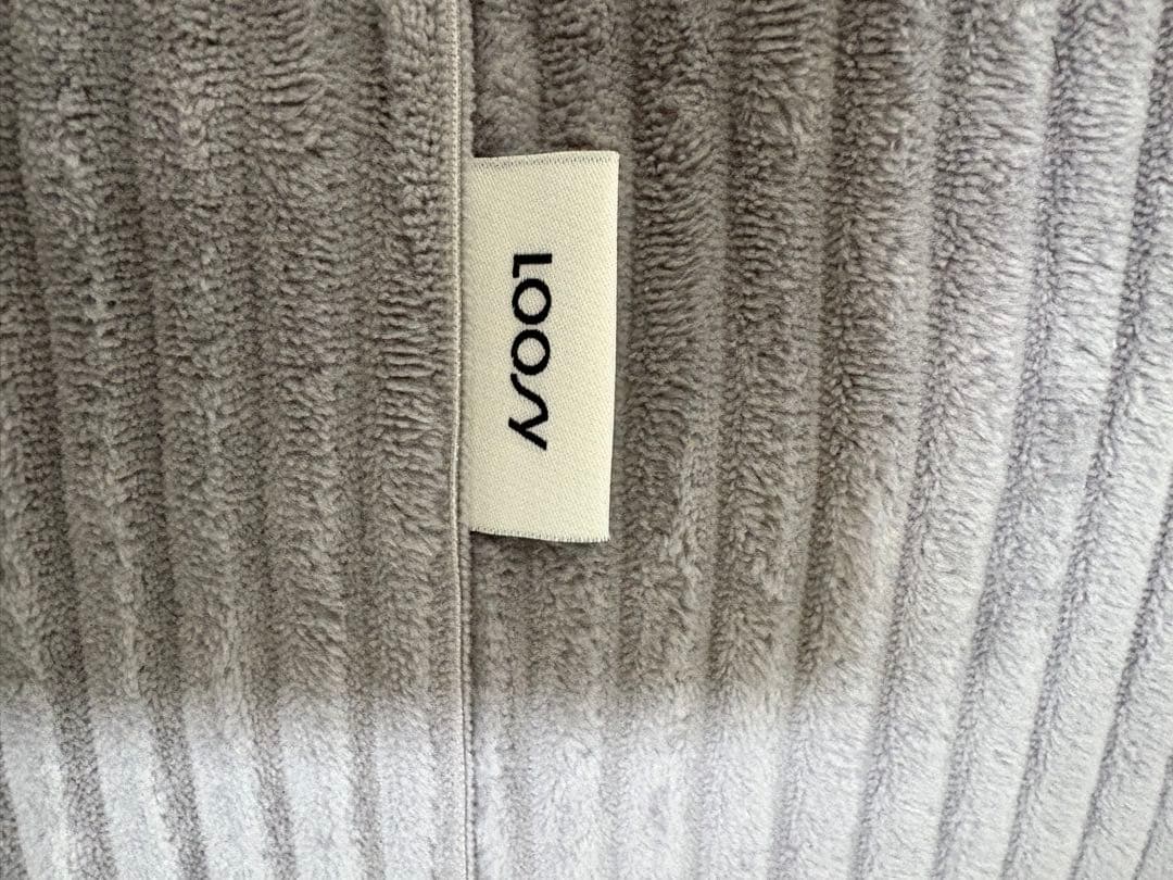 【2週間のみ使用美品】LOOSY ルージー 2人掛けビーズソファ グレー