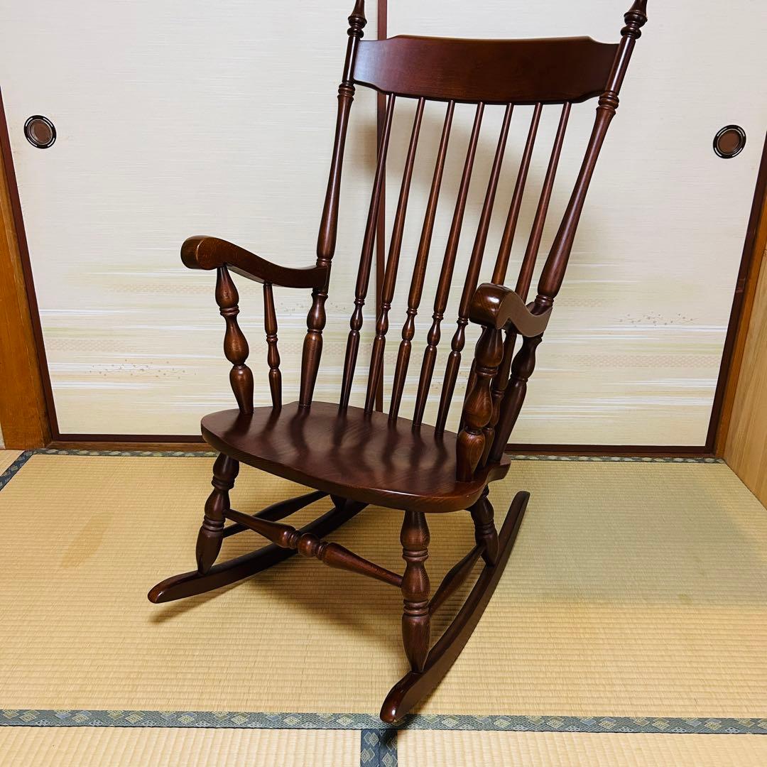 【飛騨家具】WINDS 太平 ロッキングチェア 揺り椅子 ウィンザー ブナ材