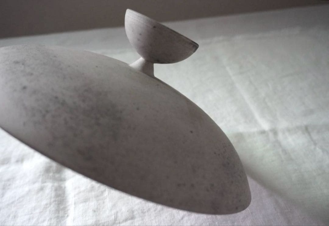 鮫島陽_ 舟 Boat 23.5cm×8.5cm 脚付き皿　高台コンポート皿　大