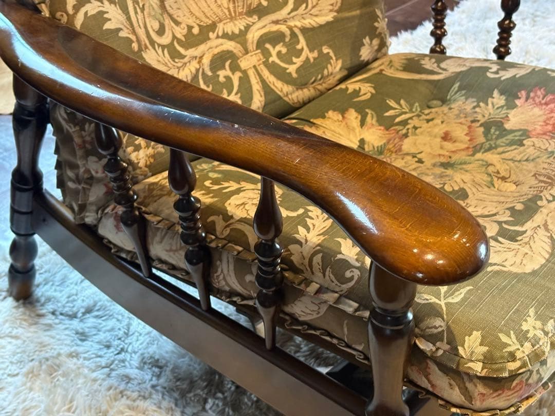 ①カリモク karimoku リクライナー　コロニアル　RC60 レトロ　GG