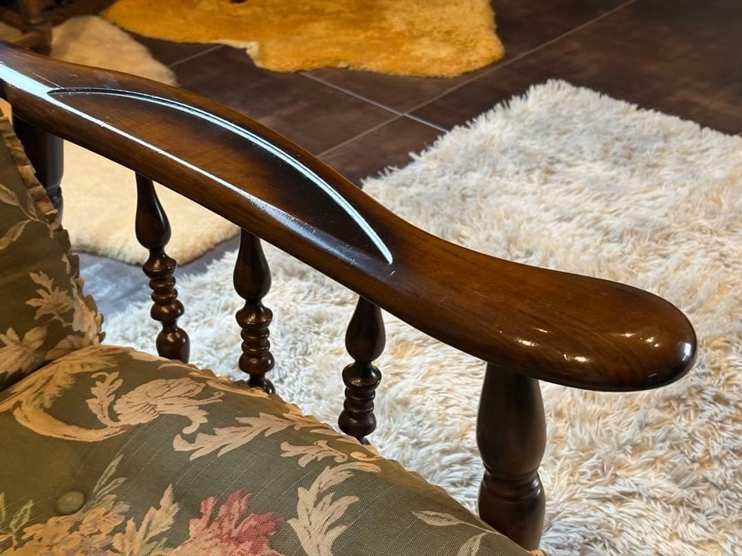 ①カリモク karimoku リクライナー　コロニアル　RC60 レトロ　GG