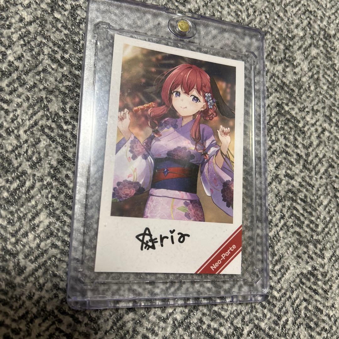 ネオポルテ 3期生 昏昏アリア 幽乃うつろ 直筆サイン入りチェキ2枚