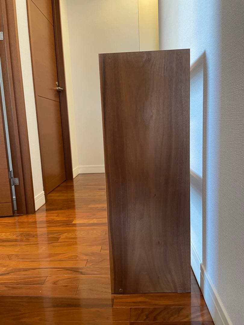 MUJI 無印 スタッキングシェルフ ワイド ２段 ウォールナット　中古品