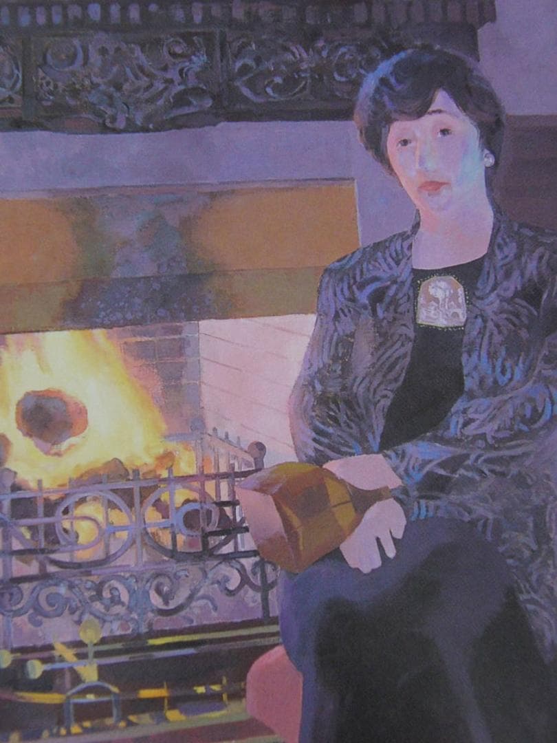 宮下実、【晩秋紀行】、希少な額装用画集より、新品額装付、状態良好