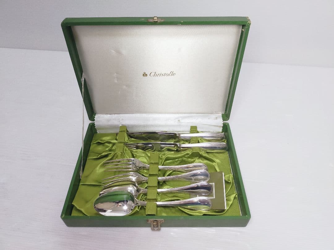 【レア】クリストフル　パール　スプーン・フォーク・ナイフ各２セット　箱付