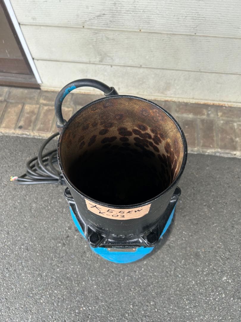 K3ツルミ一般工事排水用水中ポンプKRS-85.5 200V 50Hz 5kW5