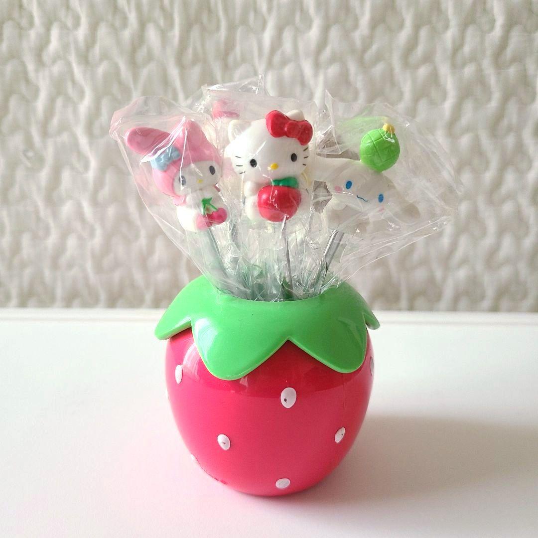 新品】サンリオ フルーツピック いちご キティ 非売品 景品 - メルカリ