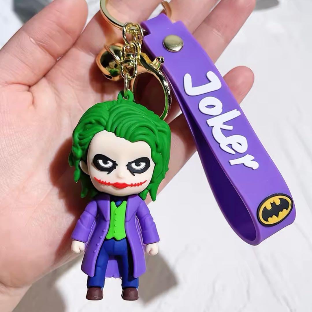 【2個セット❣️】アメコミ バットマン＆ジョーカーパープルver キーホルダー