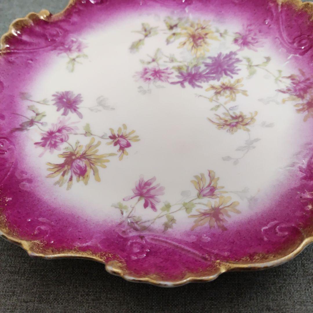 フランスアンティーク リモージュ　皿 金彩　プレート