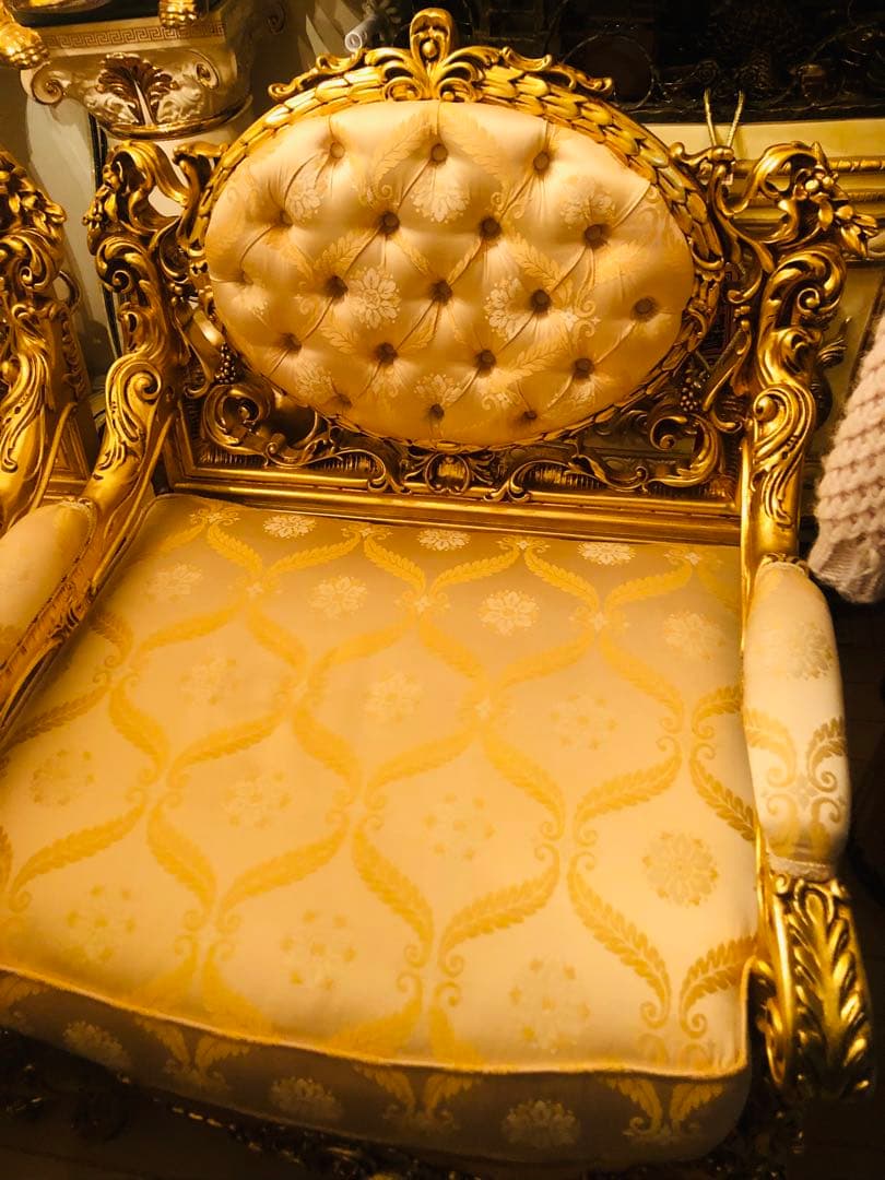 超豪華シリックゴールド金箔　1脚用　イタリア製