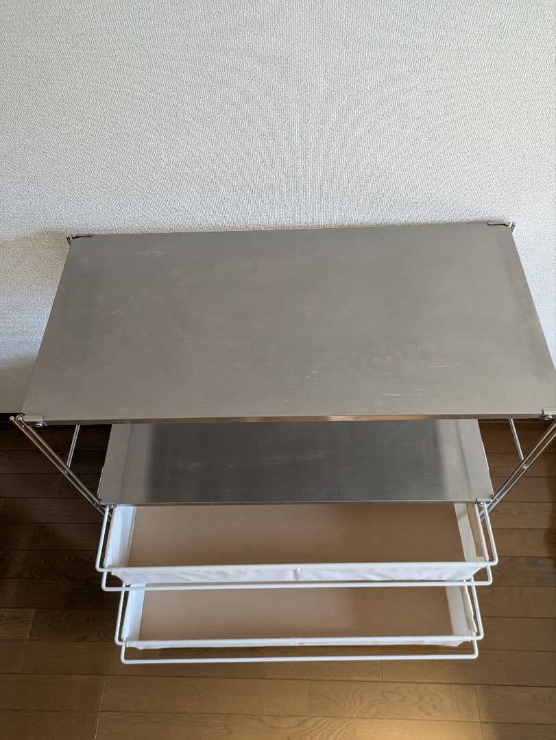 ステンレスユニットシェルフ　ステンレス棚セット　ワイド　小　無印良品