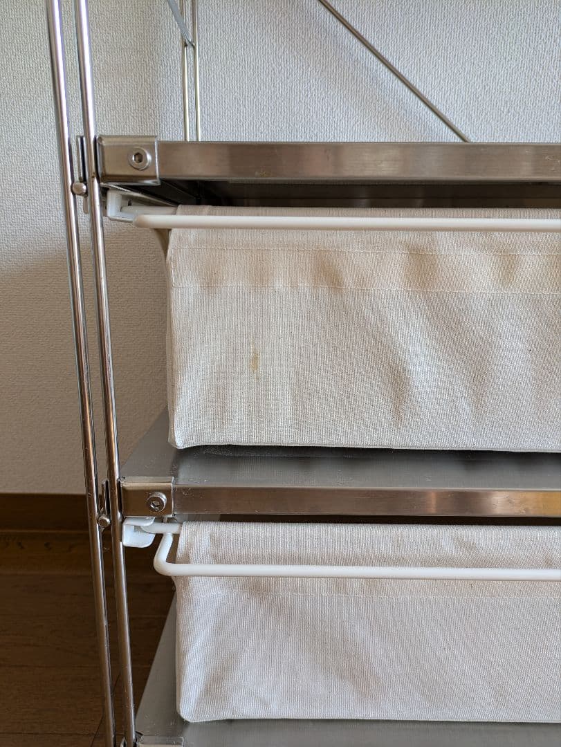 ステンレスユニットシェルフ　ステンレス棚セット　ワイド　小　無印良品
