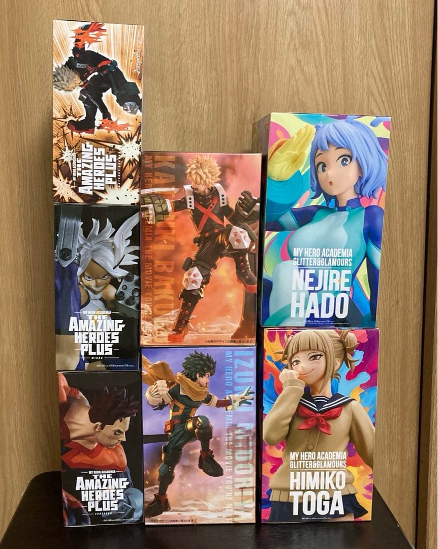 ヒロアカ フィギュア 7点 爆豪勝己 緑谷 ミルコ ねじれ トガ エンデヴァー