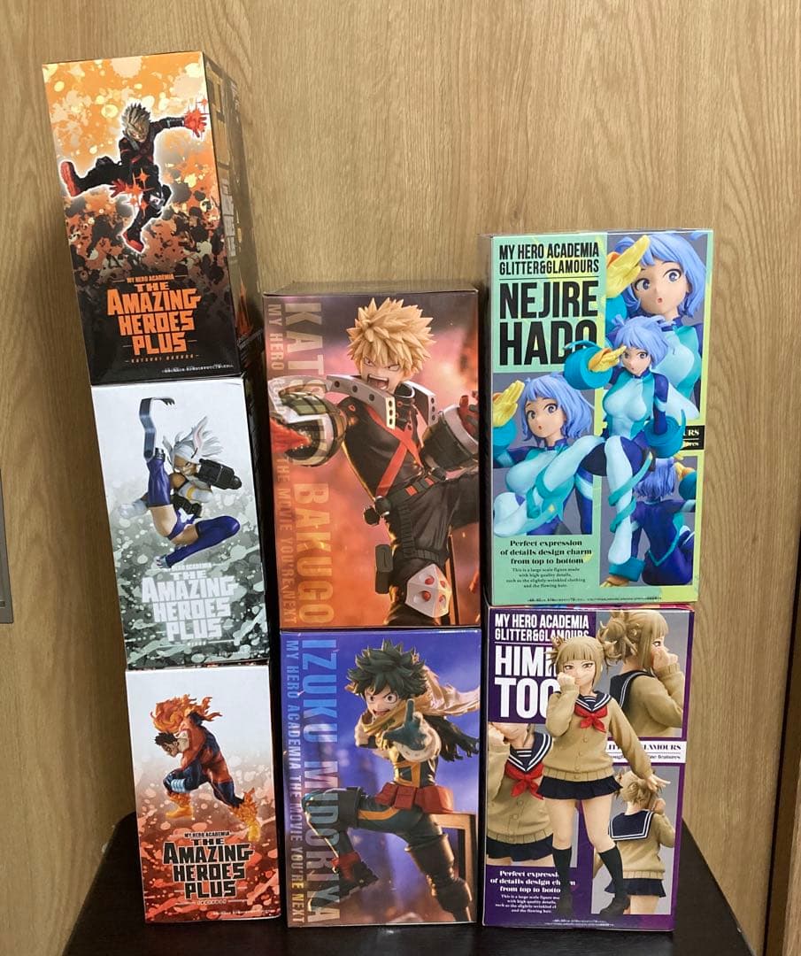 ヒロアカ フィギュア 7点 爆豪勝己 緑谷 ミルコ ねじれ トガ エンデヴァー