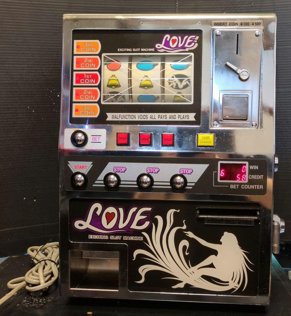 卓上ミニスロット「LOVEラブ」レトロゲーム機 卓上ゲーム レア希少