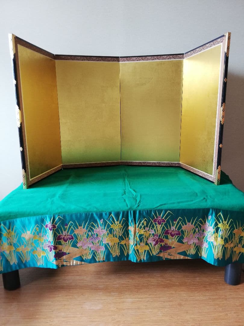 ❮秀月❯徳川家康公五月人形 鎧兜飾りセット(分割2/2)屏風太刀弓矢