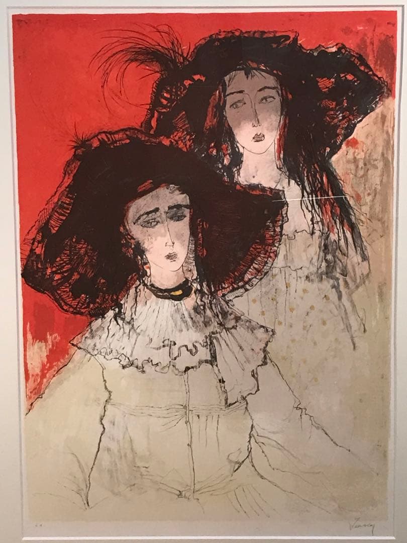 ジャンセン　「カプリーヌ」　リトグラフ　直筆サイン・エディション有り