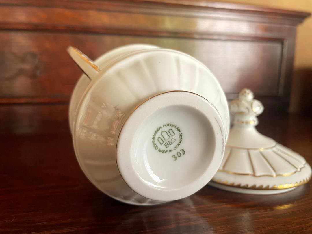 【希少廃盤】Ｂ ＆ Ｇ ／ビングオーグレンダール ／シュガーポット＆クリーマー