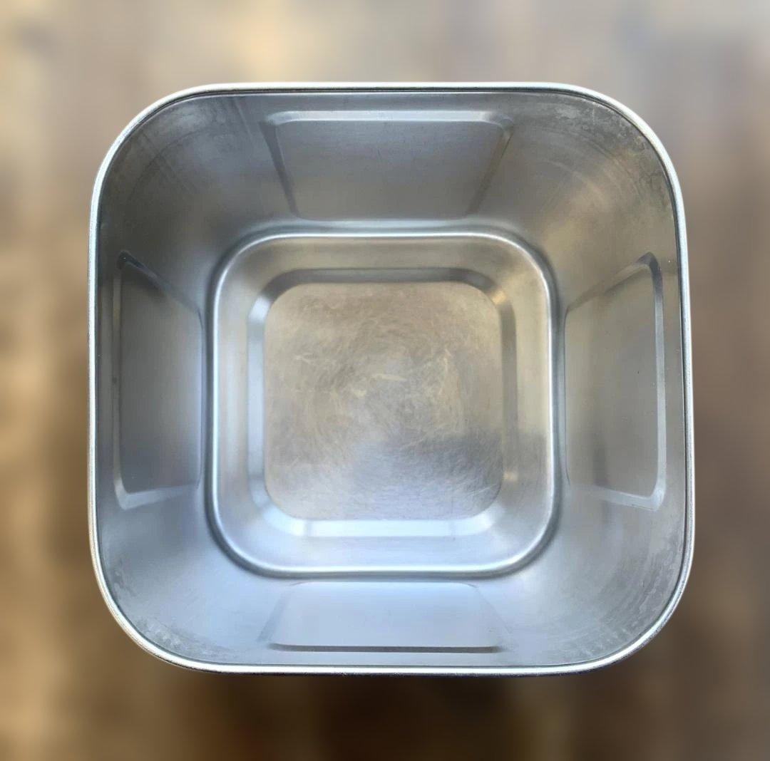 ユキワ ステンレス 角深型キッチンポット 16.5×1個・15×4個 計5個