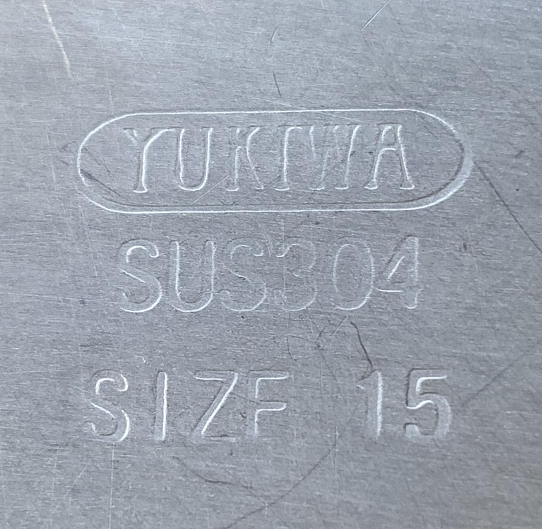 ユキワ ステンレス 角深型キッチンポット 16.5×1個・15×4個 計5個