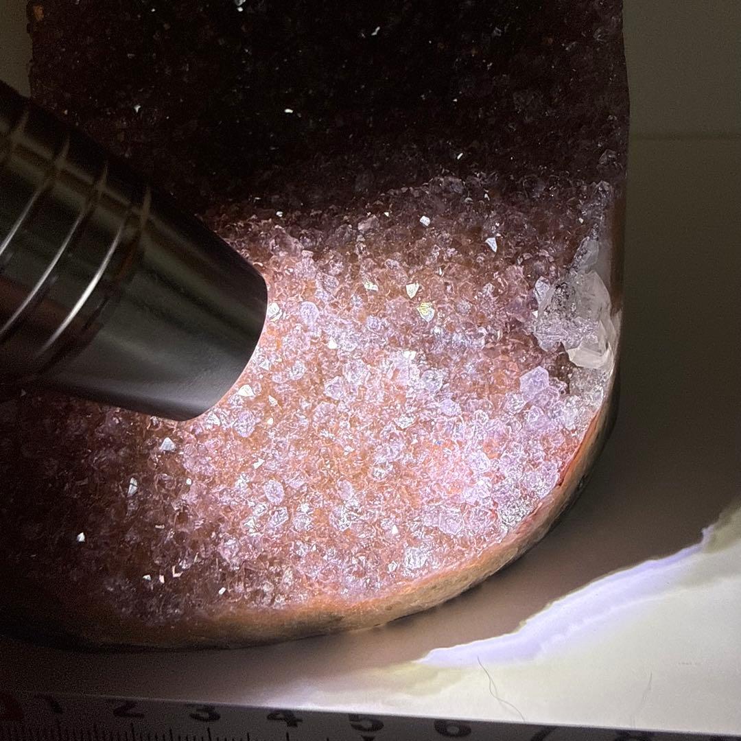 2.2kg ピンクアメジスト キラキラ ドーム 置物 天然石 紫水晶