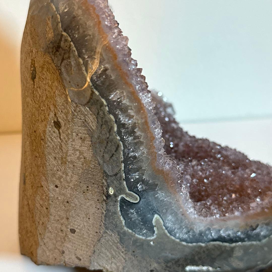 2.2kg ピンクアメジスト キラキラ ドーム 置物 天然石 紫水晶