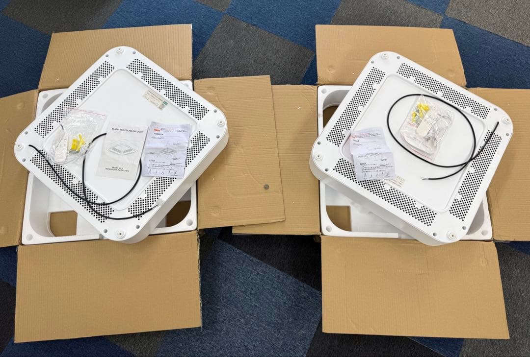 シーリングファンライト　2台セット