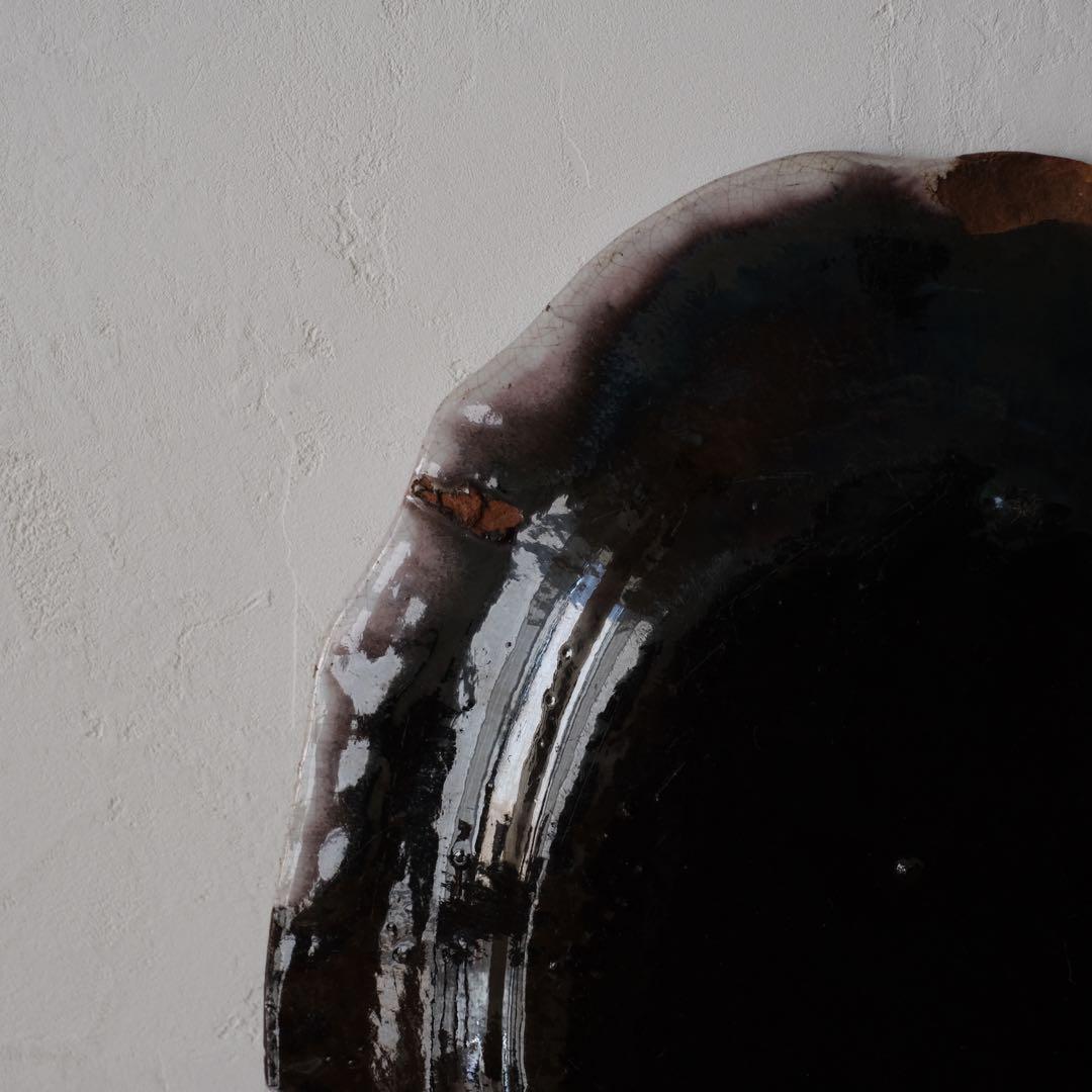 キュノワール　花リムオーバルプレート　フランスアンティーク