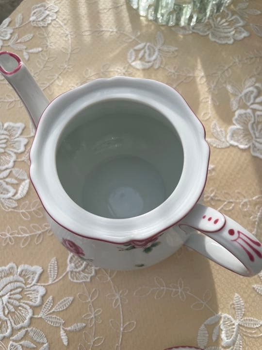 リチャードジノリ　アンティックローズ　ティーポット