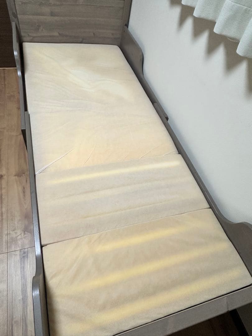 伸長式ベッド マット・すのこ・カバー 一式セット