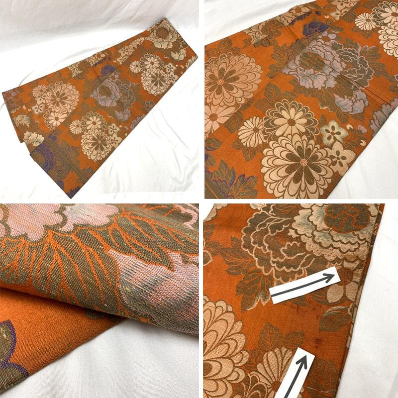 404ag30着物のみ■七五三 七歳 女児 アンティーク着物 桜■状態良好