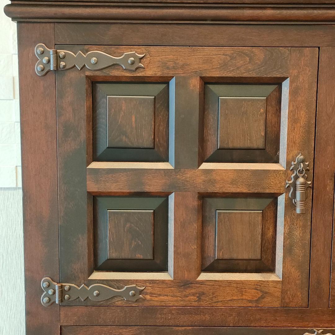 松本民芸家具　キャビネット　デスク　ワインラック