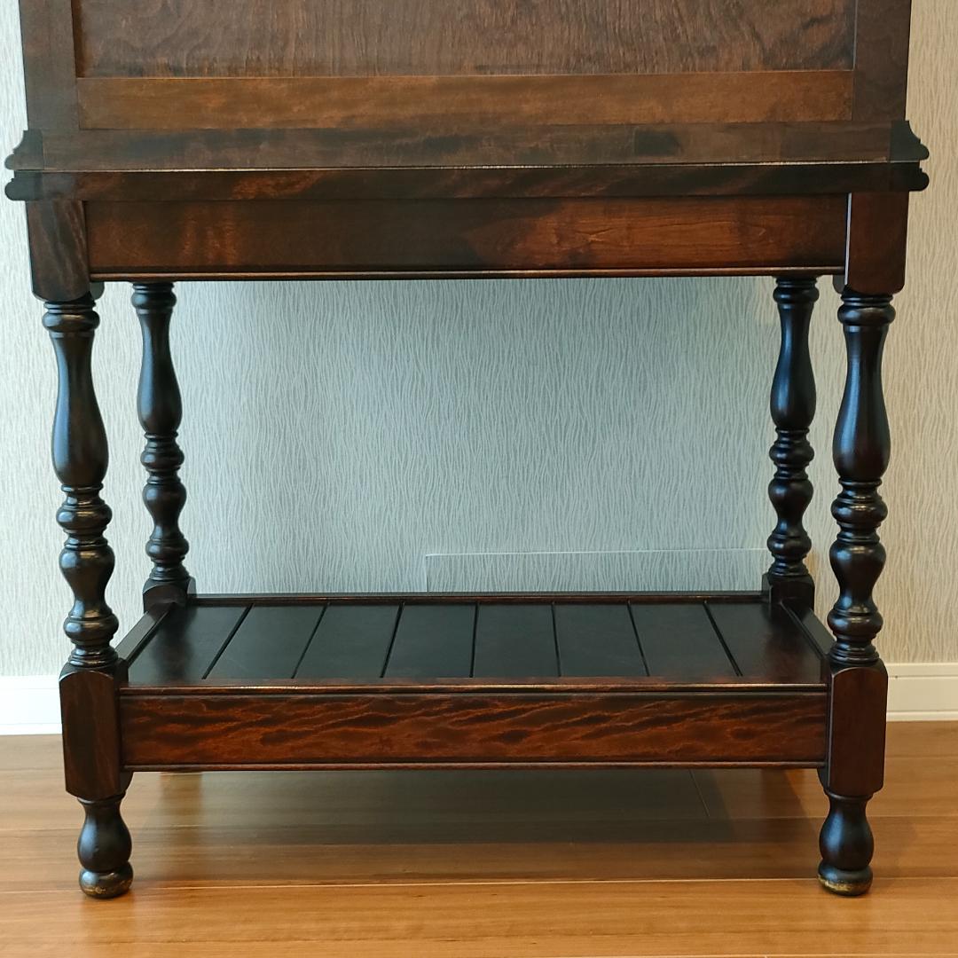 松本民芸家具　キャビネット　デスク　ワインラック