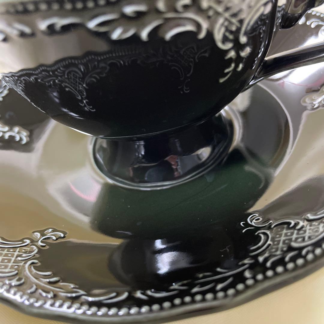 Francfranc ティーカップ　5客　セット　黒