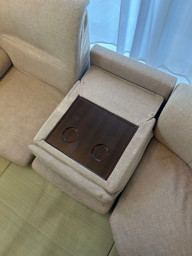 ニトリ ローソファ L字 コーナーソファ 布張り 国分寺引き取り限定