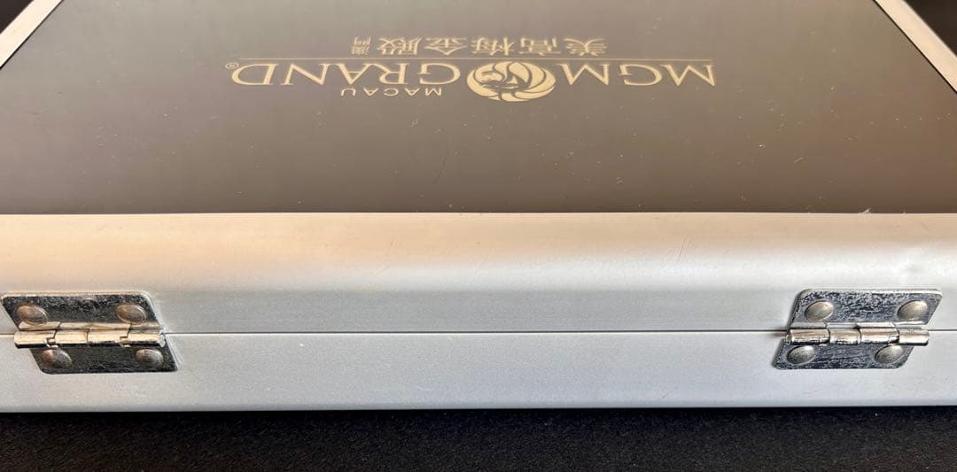 【超希少】MGMマカオ 5つ星ホテル 麻雀セット 黄金ライオン刻印